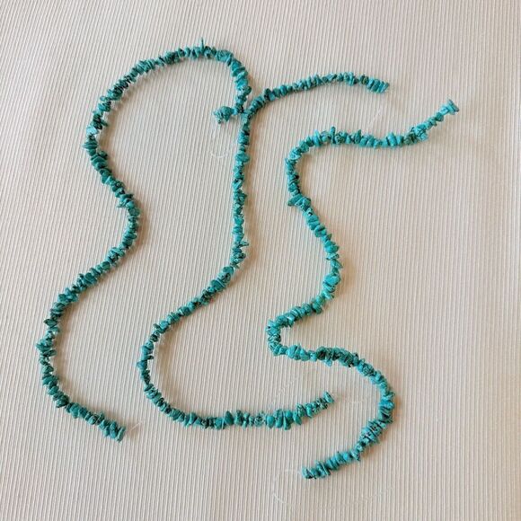 Turquoise Stones Set of 3 Fashion Jewelry Hobby School New - Picture 1 of 1